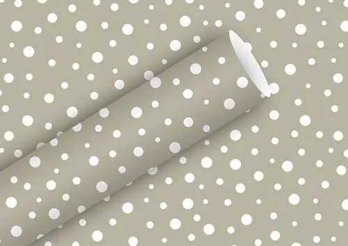 Braun & Company Geschenkpapier grau 2 m x 70 cm Geschenkverpackungen