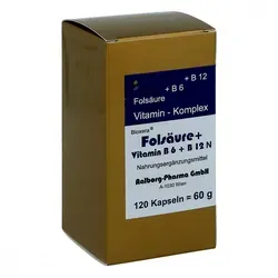 Folsäure + Vitamin B6 + B12 Komplex N Kapseln 120 ST