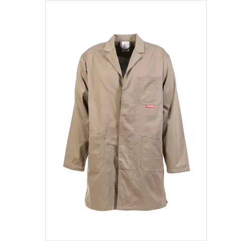 Berufsmantel 0644 khaki, Größe 52 - Arbeits- & Schutzkleidung, strapazierfähiger Berufsmantel in khaki, ideal für den Einsatz in Handwerk und Industrie.