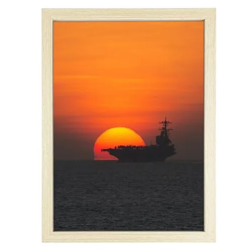 Diompirux Holz A4 Bilderrahmen, vertikalen oder horizontalen Aufhängen/Aufstellen, Holzbilderrahmen Poster, Groß Vintage Rahmen Echtholz, Picture Frame für Wohnzimmer-Schlafzimmer-Ausstellung