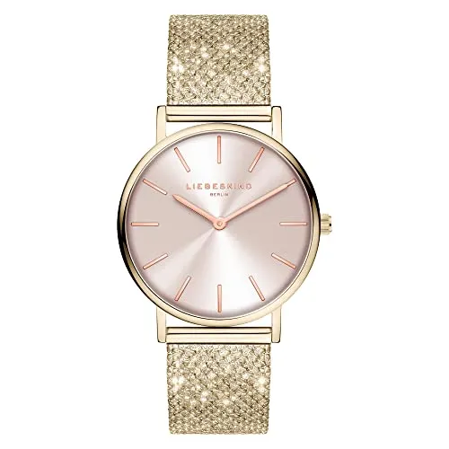 Liebeskind Berlin Damen Uhr Frozen Rose, One Size in gold von Liebeskind Berlin