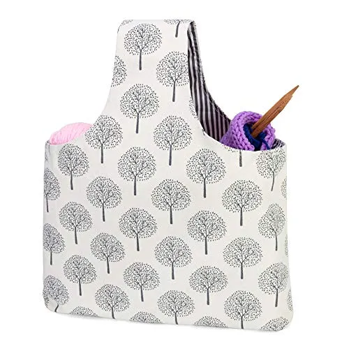 Teamoy Stricktasche für Stricknadeln bis zu 35,5 cm lang, baum, Large