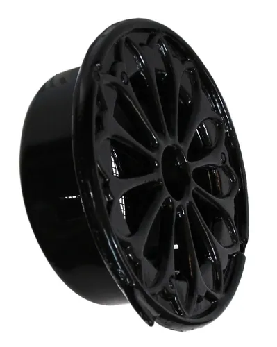 Lüftungsgitter LG - 150 LMA S Rund Schwarz - Lüftungsgitter für DIN 150, pulverbeschichtet und UV-beständig. Ideal für effiziente Luftzirkulation in Klimaanlagen und Heizsystemen.