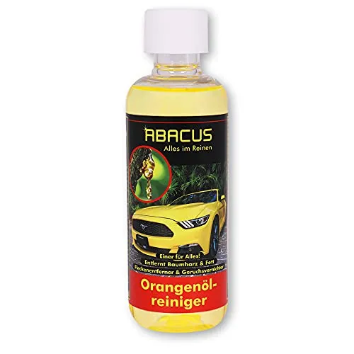 ABACUS® Orangenreiniger, Orangenölreiniger – Orange-Reiniger mit Orangenöl & Orangenduft – Fleckenentferner & Fettlöser löst Harz, Klebereste, Schmieröl, Teer, Tinte – Orangenreiniger 300 ml (4036)