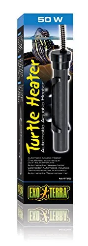 Exo Terra Turtle Heater, automatischer Wasserheizer, 25 Grad Wassertemperatur, für bis zu 75L, tauchfähig, 50W