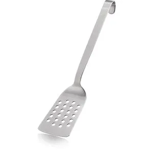 Gefu Pfannenwender Baseline, 29104 - Sonstige Küchenhelfer, aus robustem Edelstahl, spülmaschinengeeignet mit praktischen Abtropföffnungen für fettfreies Kochen und 5 Jahre Garantie.