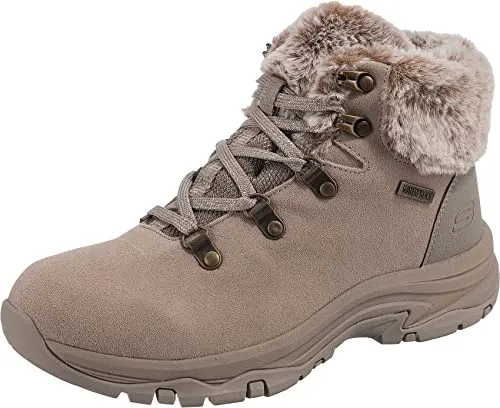 Skechers RELAXED FIT TREGO - FALLS FINEST Winterstiefelette grau 37 EU - Wanderschuhe mit 100% Leder-Obermaterial, ideal für kalte Tage und bietet optimalen Komfort durch die Relaxed Fit Technologie.