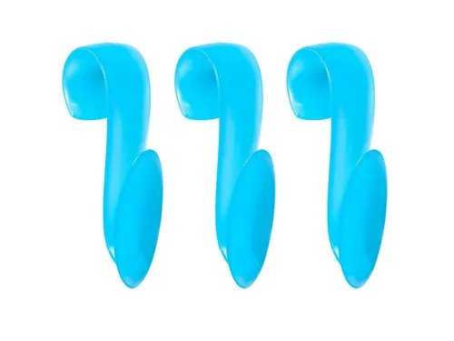 Wellgro Kleiderhaken 3x WELLGRO Rundheizkörperhaken in türkis von Wellgro