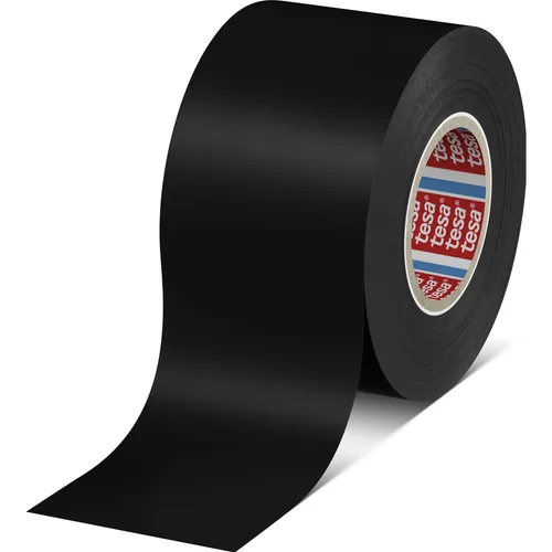 tesaflex® 4163 Isolierband schwarz 33m x 50mm - Hochwertiges Isolierband für Elektroinstallationen, witterungsbeständig und ideal für dauerhafte Anwendungen. Widerstandsfähig gegen Säuren und Lösungsmittel.