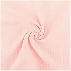 50x130cm Musselin Stoff uni Meterware Mulltuch Baumwolle - Rosa