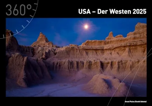 360° USA - Der Westen Premiumkalender 2025 (360° Premiumkalender 2025: (50 x 35 cm))