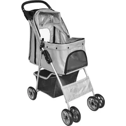 vidaXL Haustier-Buggy für Hund und Katze