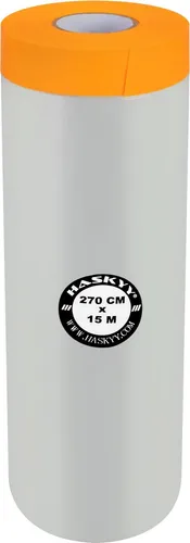 Abdeckfolie Malerfolie Baufolie 2,7 x 15m 4,05m² Abdeckband Goldband Masker Tape