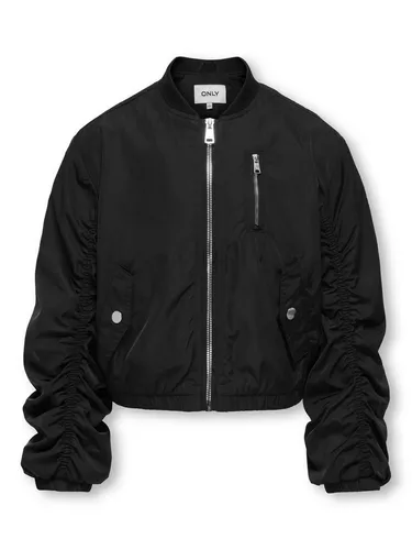 Kids Only Minna Life Bomber Jacke für Kinder - Coole und sportliche Bomber Jacke für Kinder, ideal für die Übergangszeit. Mit praktischem Reißverschluss, elastischen Bündchen und mehreren Taschen bietet sie Komfort und Stil.
