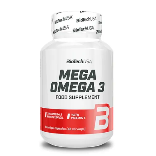 BioTech USA Mega Omega 3 90 Kapseln