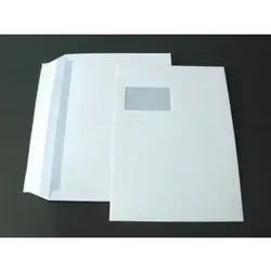 C4 Briefumschläge 120g/m² mit Fenster, haftklebend - 250 Stück - Praktische C4-Briefumschläge für den sicheren Versand. Mit haftklebendem Verschluss und Fenster für einfache Adressierung. Ideal für Büro und Versand.