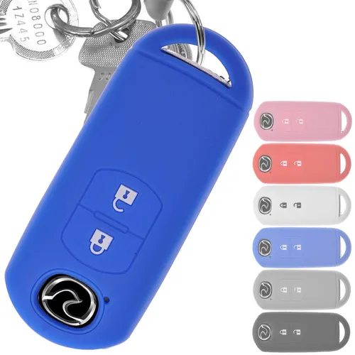 Auto Schlüssel Hülle BLAU für Mazda 2 3 6 CX-3 CX-5 MX-5 Key Cover KEYLESS