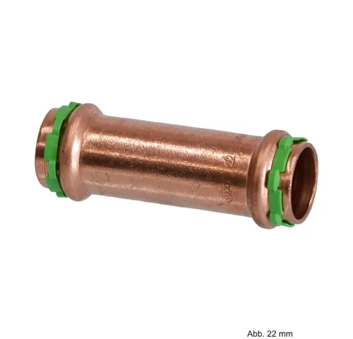 VSH Wasserrohr VSH SudoPress Kupfer SP5275V Schiebemuffe ohne Anschlag I/I, 15 mm