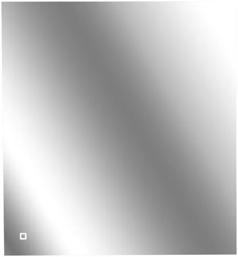 Home affaire LED-Lichtspiegel 80x65 cm in Silber - Eleganter LED-Lichtspiegel mit neutralweißem Licht (4000 K) für eine harmonische Raumbeleuchtung. Perfekt für jedes Badezimmer oder Ankleidezimmer. Einfache Selbstmontage garantiert.