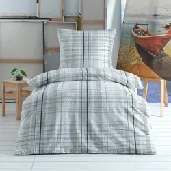 Optidream Seersucker Bettwäsche Kati natur 135x200 cm + 80x80 cm - beige - Bettwäsche aus bügelfreiem Seersucker in zeitlosem Karo-Design, ideal für heiße Sommertage. Atmungsaktiv und temperaturausgleichend für erholsame Nächte.