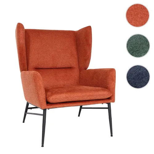 Lounge-Sessel HWC-L62, moderner Ohrensessel mit abnehmbarem Sitzkissen