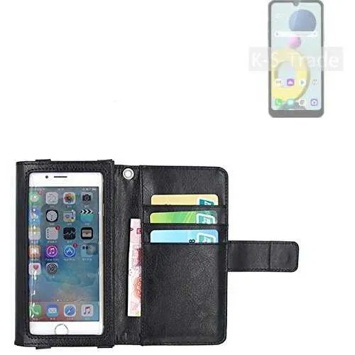 Wallet Case Schutz Hülle für LG Electronics Xpression Plus 3 schwarz Display S