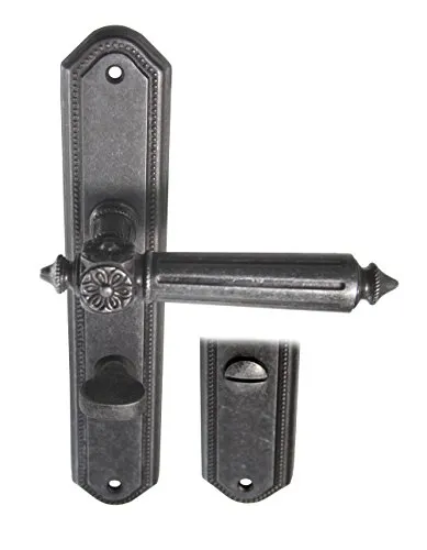 Haeusler-Shop Türbeschlag Antike LS Antik Grau WC Türklinke