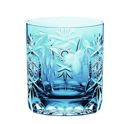 Nachtmann Whisky Glas 250 ml - Elegantes Bleikristall Tumbler in Hellblau - Whiskeygläser aus hochwertigem Bleikristall, spülmaschinenfest und ideal für stilvolle Abende. Kunstvolles Design mit brillanter Optik, Made in Germany.