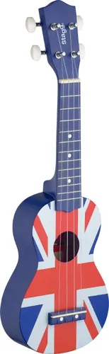 Sopran-Ukulele UK-Flagge von Stagg