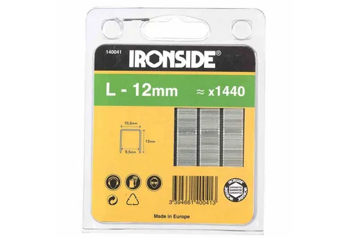 IRONSIDE Tackerklammer Klammern 12mm Typ L Inhalt: 1440 Stück
