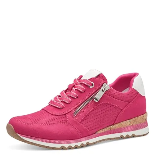 MARCO TOZZI Damen Sneaker 2-23781-41 in Pink Comb, 39 EU - Damen-Sneaker mit softig weicher Feel me Sohle für optimalen Tragekomfort und das Gefühl, wie auf Wolken zu laufen. Vegan und mit Wechselfußbett für individuelle Anpassung.