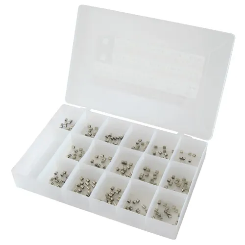 Produktbild 160-teiliges Sicherungen-Sortiment Feinsicherungen 5x20mm, 80x träge/80x flink