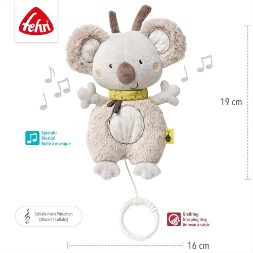 Mini-Spieluhr Koala (LBH 24x14x5 cm) LBH 24x14x5 cm bunt Reisverschluss defekt