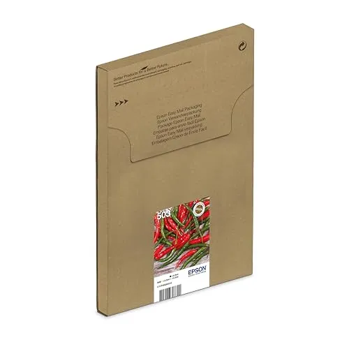 Epson Original 503 Tinte Chili Multipack 4-farbig - Druckerpatronen für XP-5200, XP-5205, WF-2960DWF und WF-2965DWF; mit ReadyPrint Flex-Tarif 4 Monate kostenlos drucken und flexible Tintentarife ab 0,99 € monatlich.