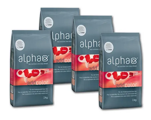 alpha add on color Ø 5 mm 4 x 1 kg, Koifutter, Zusatzfutter