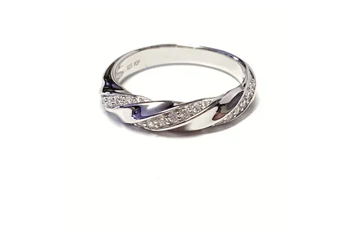 Edelschmiede925 Silberring Schmuckring 925/- Silber rh. mit Zirkonias #53