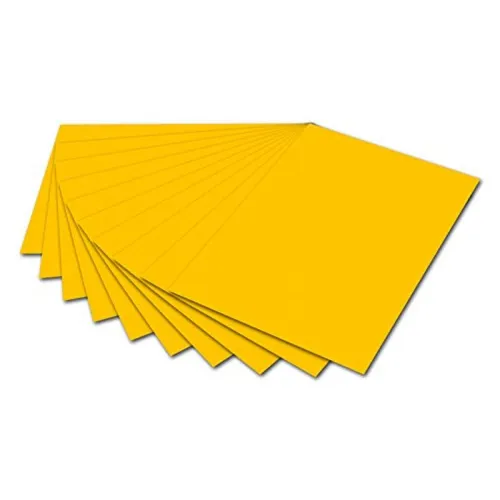 Fotokarton, | B500 x | H700 mm, 300 g/ qm, goldgelb folia 6115 | 4001868061154