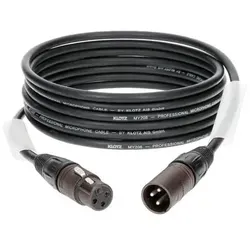 Klotz Mikrofonkabel 5m mit Neutrik CompoundStecker - Instrumentenzubehör, widerstandsfähig und unzerbrechlich – ideal für den intensiven Einsatz im Vermietgeschäft.