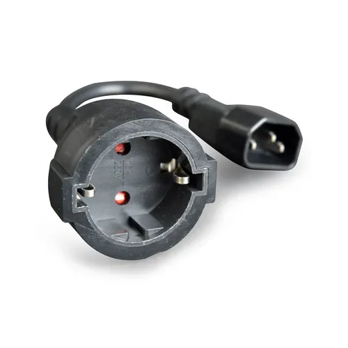 Gembird PC-SFC14M-01 Netzteil - Netzkabel & Steckverbinder, C14 auf Schuko-Adapter mit 0,15 m Länge für zuverlässige Stromversorgung von Geräten.