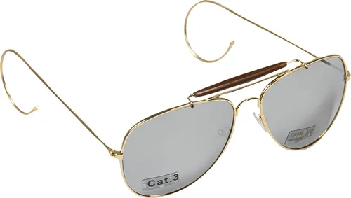 Mil-tec Air Force Sonnenbrille mit Etui, verspiegelt