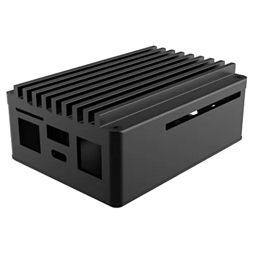 Akasa Skyline Pro, Premium Fanless Aluminium Case for Asus Tinker Board 2 & 2S, Raspberry Pi, Aluminium Core and Thermal Pad Included, Silent Single Board Computer Chassis, A-RA11-M3B