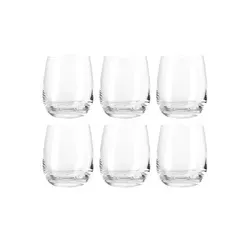 Leonardo TIVOLI Set 6 Becher klein, Glas, klar - Sektkelche: Spülmaschinenfest und robust, perfekt für Whiskey, alkoholfreie Getränke oder Desserts - Hochwertiges, klassisches Design für jeden Anlass.