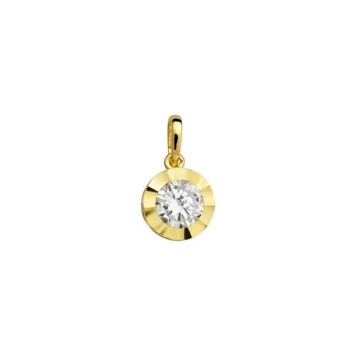 Xenox Damen Anhänger Fine Zirkonia aus 585er Gelbgold - Eleganter Anhänger aus 14 Karat Gelbgold mit funkelndem Zirkonia. Perfekt für stilvolle Akzente in jedem Outfit.