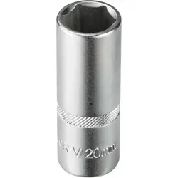 Stecknuss Sechskant 20mm 6 Kant 1/2' Lang (cr-v)