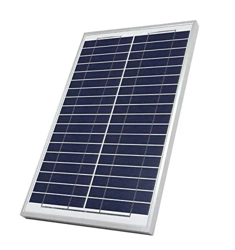 TEMPO DI SALDI Monokristallines Solarpanel, Photovoltaik, 20 W, 21 V, mit Klemmzangen