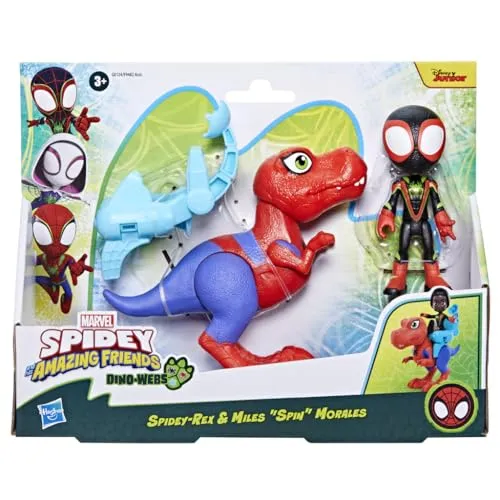 Marvel Spidey und Seine Super-Freunde Action-Figurenset: Spidey-Rex & Miles „Spin“ Morales