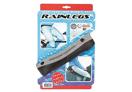 Rainlegs Unisex Regenhose - 2010003921 XL EU - Regenhose für Herren mit hoher Bewegungsfreiheit, die Schenkel und Knie trocken hält. Praktisch zu tragen wie ein Gürtel und ausgestattet mit reflektierenden Elementen für mehr Sicherheit.