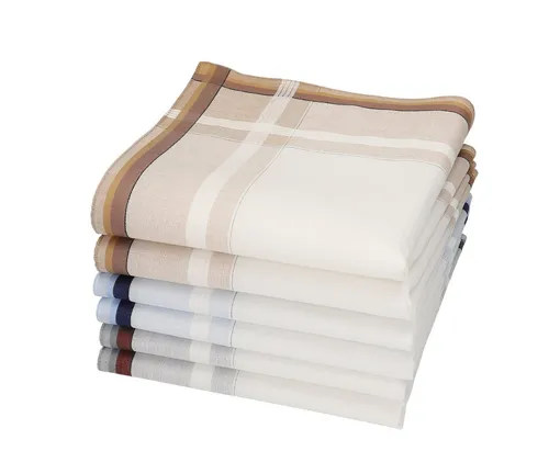 Betz Taschentuch Herren Stoff Taschentücher Set Leo 5 Dessin 5 Größe 40 x 40 cm, (Dessin 5, 6-St), 100% Baumwolle