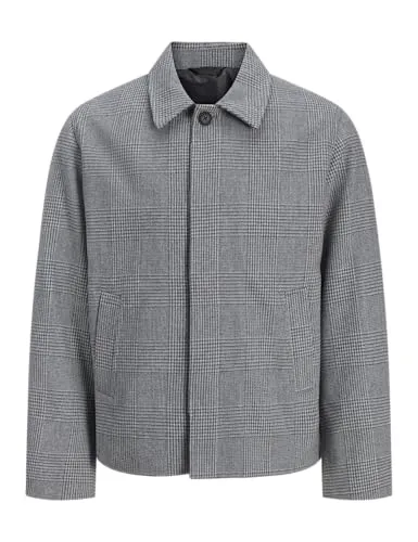 JACK & JONES Herren Jjeharrison Short Coat Sn, Light Grey Melange, s
