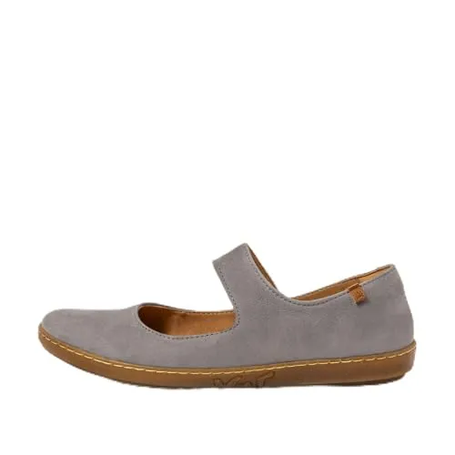 El Naturalista Damen Klassische Ballerinas Coral - Hausschuhe aus Glattleder mit flachem Absatz, ideal für den Sommer und umweltfreundlich dank recycelter Materialien.